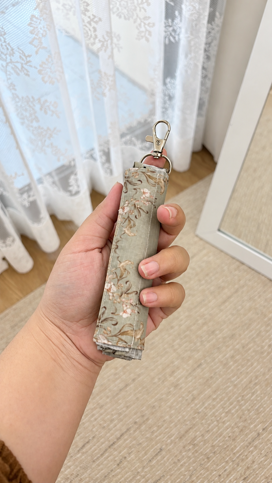 Tapis de prière portable, enroulable & avec mousqueton